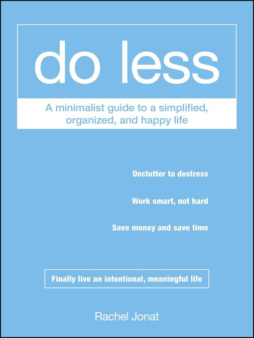 Cover image for Do Less